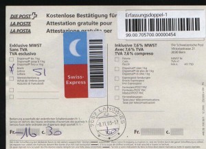 Quittung Post  